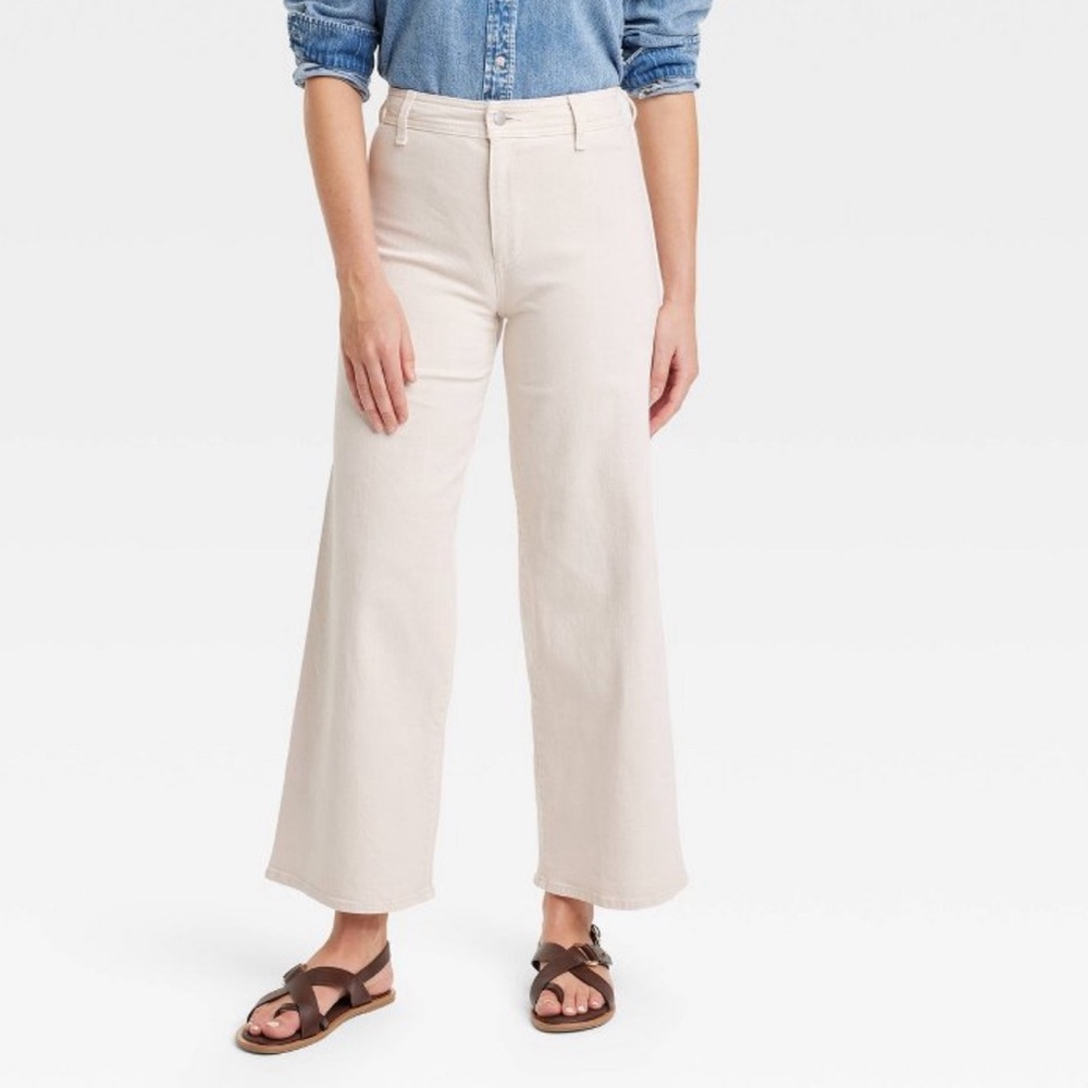 Universal Thread High Rise Wide Leg Ankle Jeans Size 12 NWOT